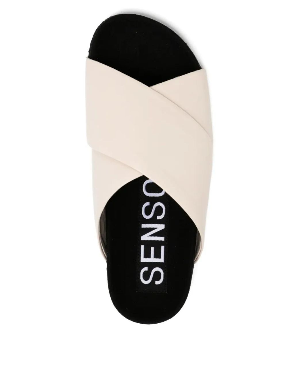 Senso White Darcie Ii Leather Slide