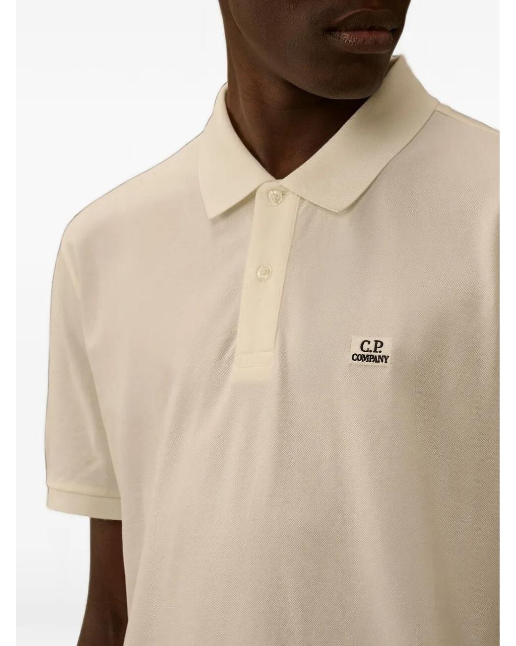 C P Company White Polo for men