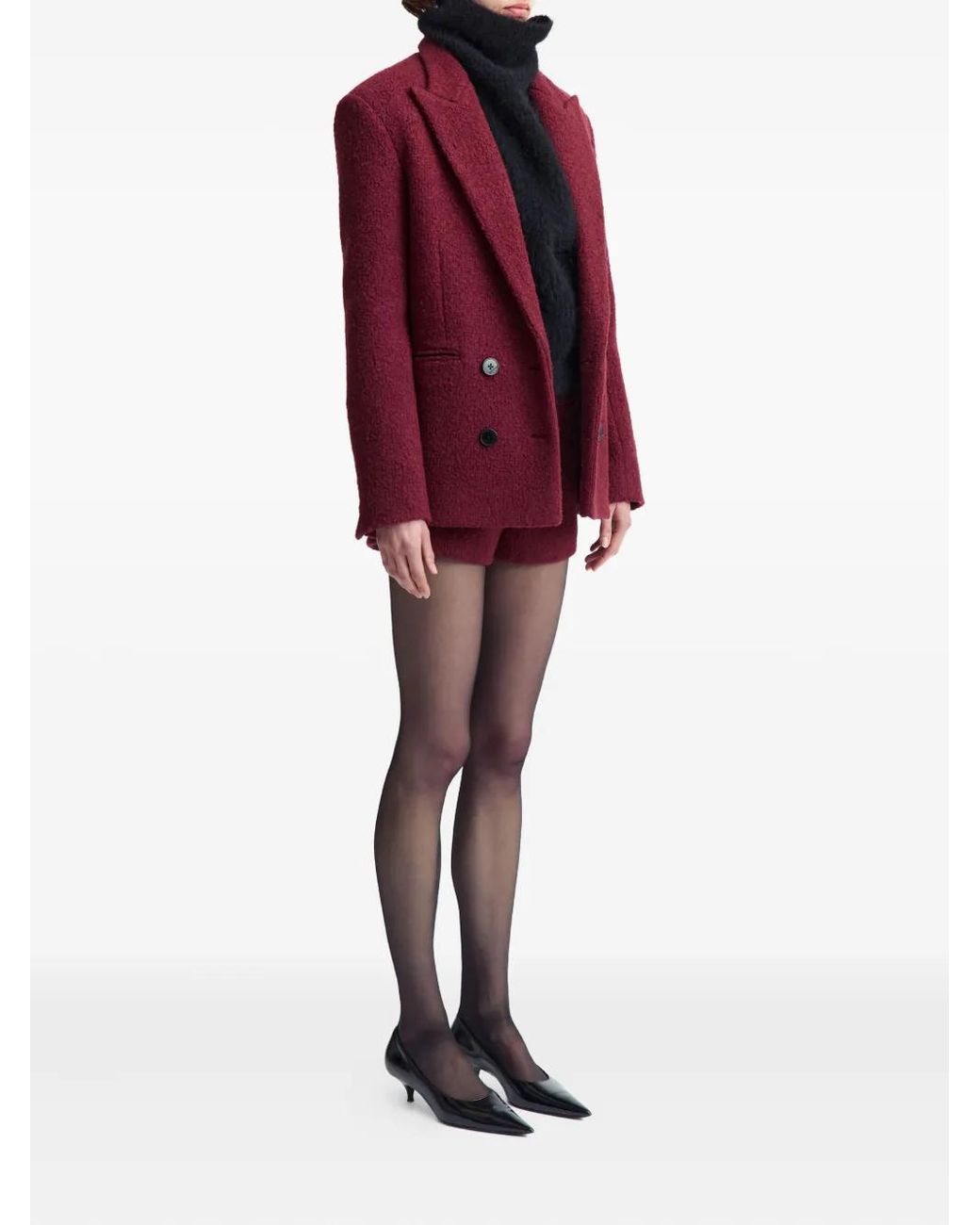 16Arlington Purple Vale Double-Breasted Blazer