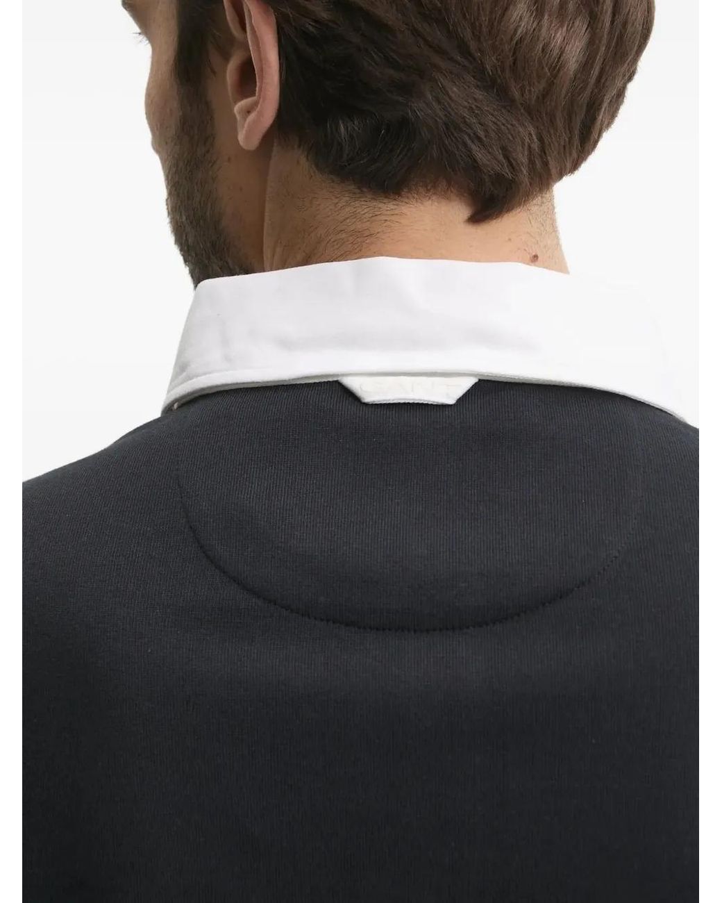 Gant Blue Striped-Pattern Polo Shirt for men