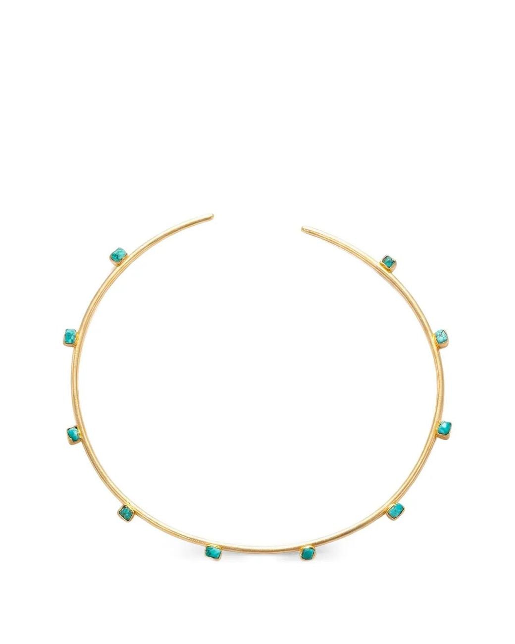 FENOMENA Metallic Gloom Emerald Choker