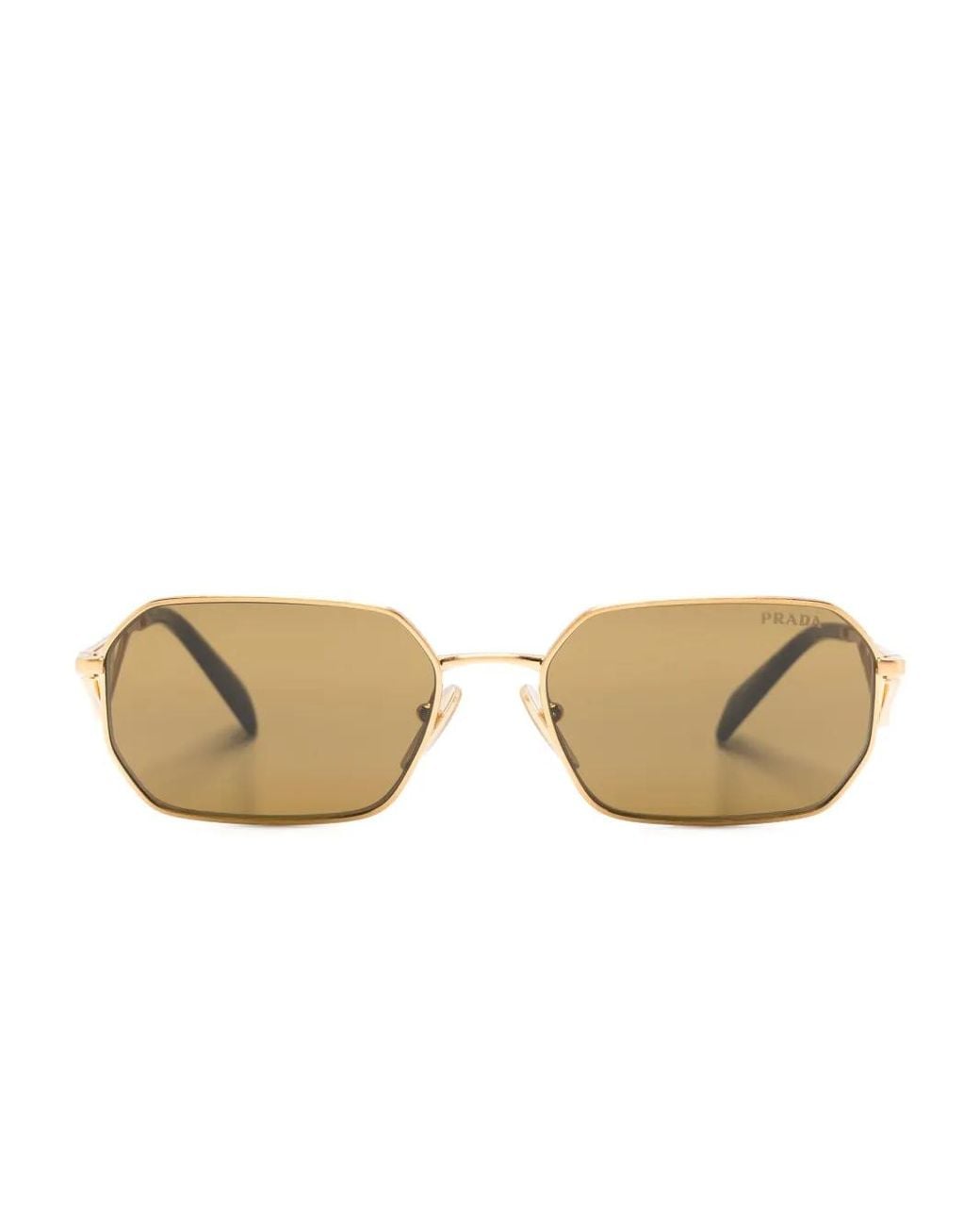 Prada Brown Sunglasses With Triangle Logo