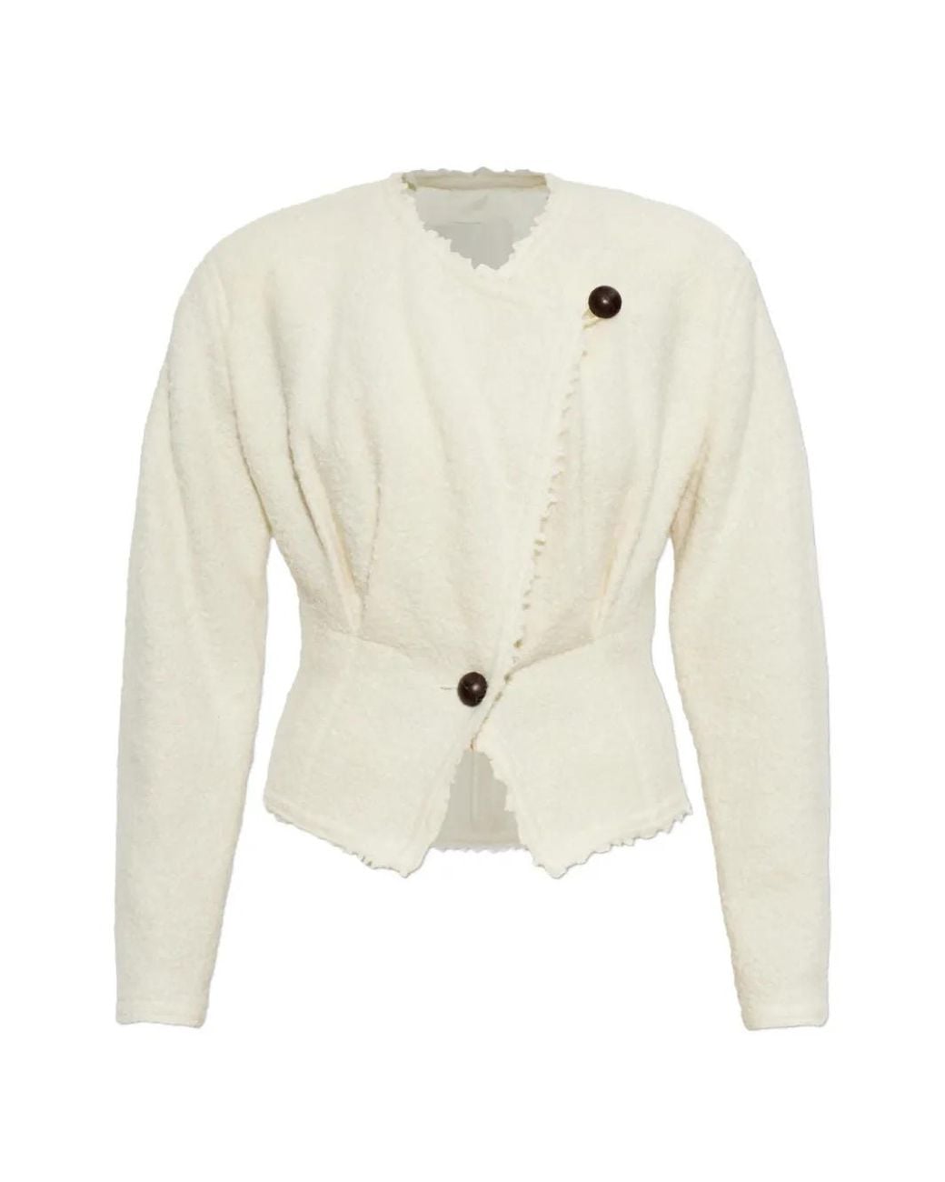 Isabel Marant White Suna Wool Blend Jacket