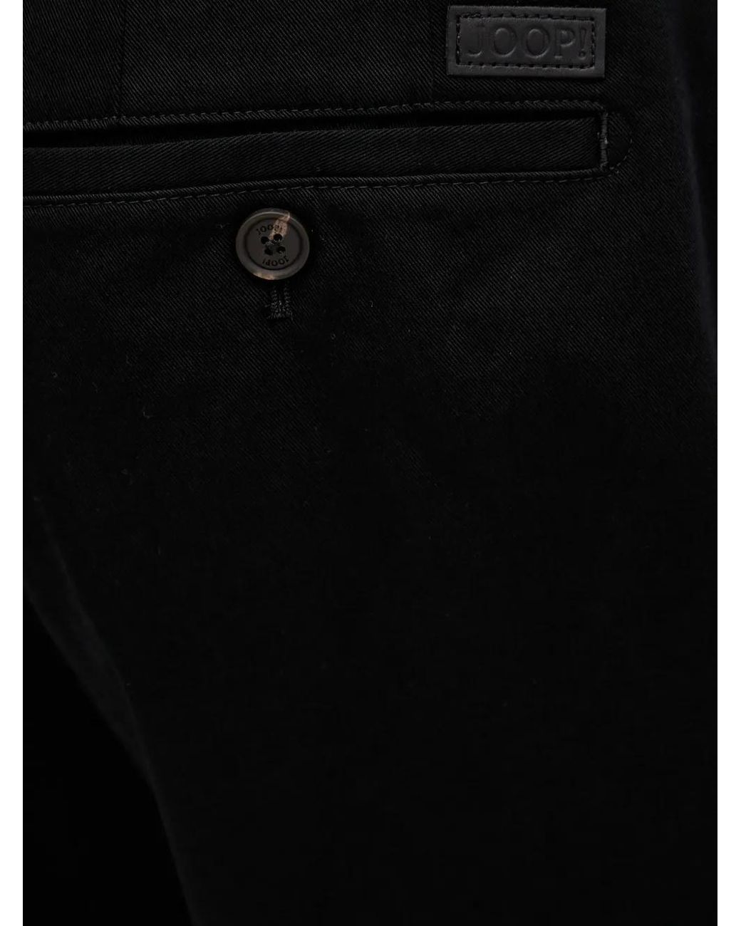 Joop! Black Hank Button Chino Trousers for men