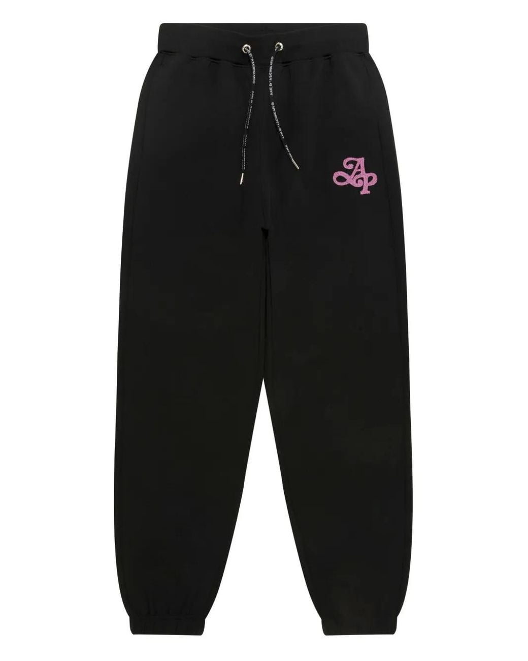 A Bathing Ape Black Embroidered-Logo Drawstring Trousers