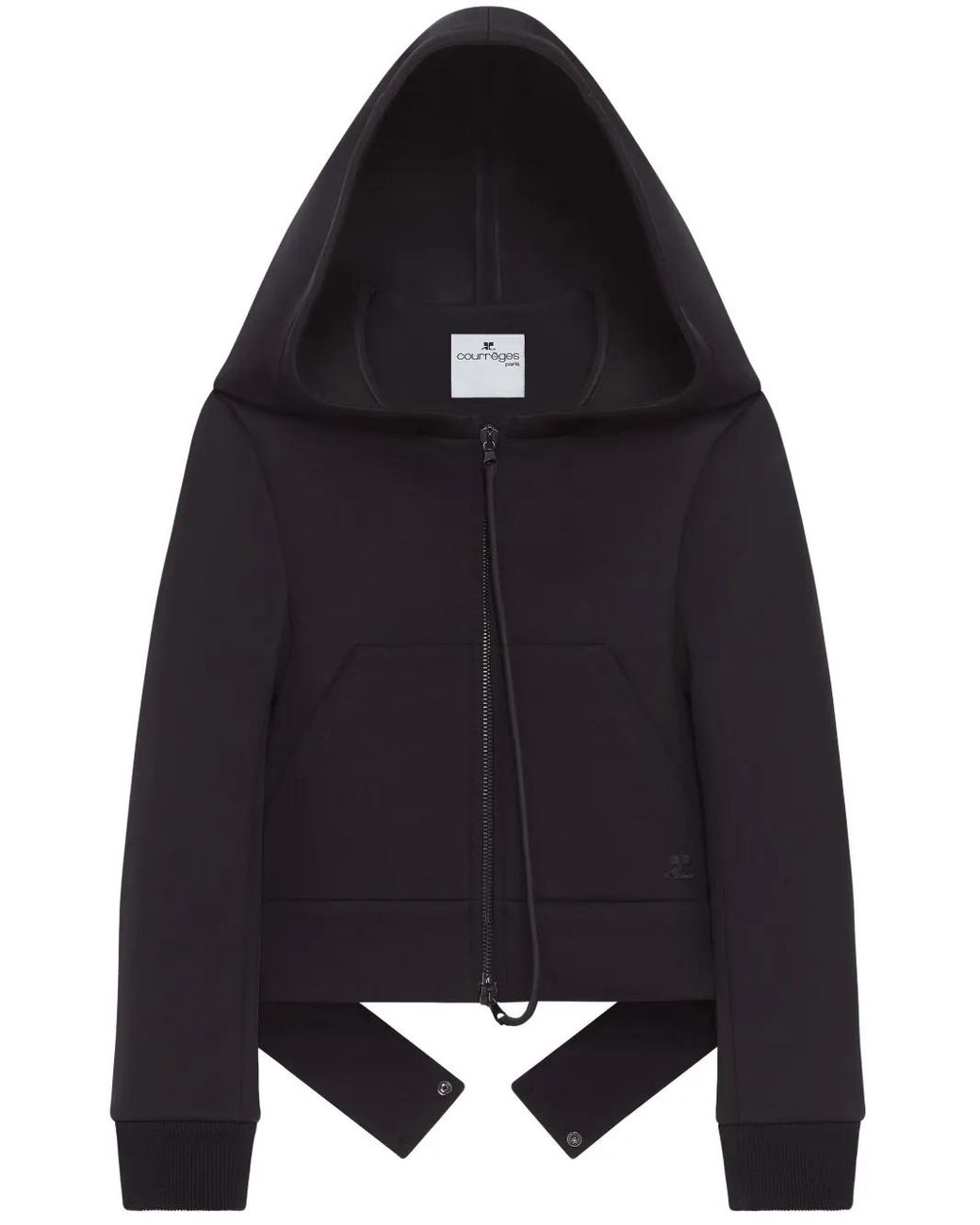 Veste Cocoon Courreges en coloris Black