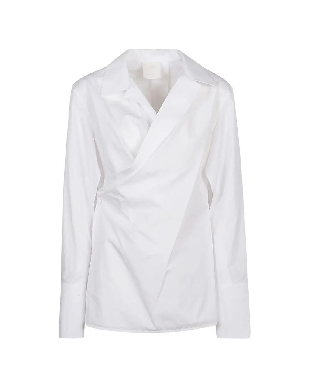 Givenchy White Wrapped Detail Shirt for men