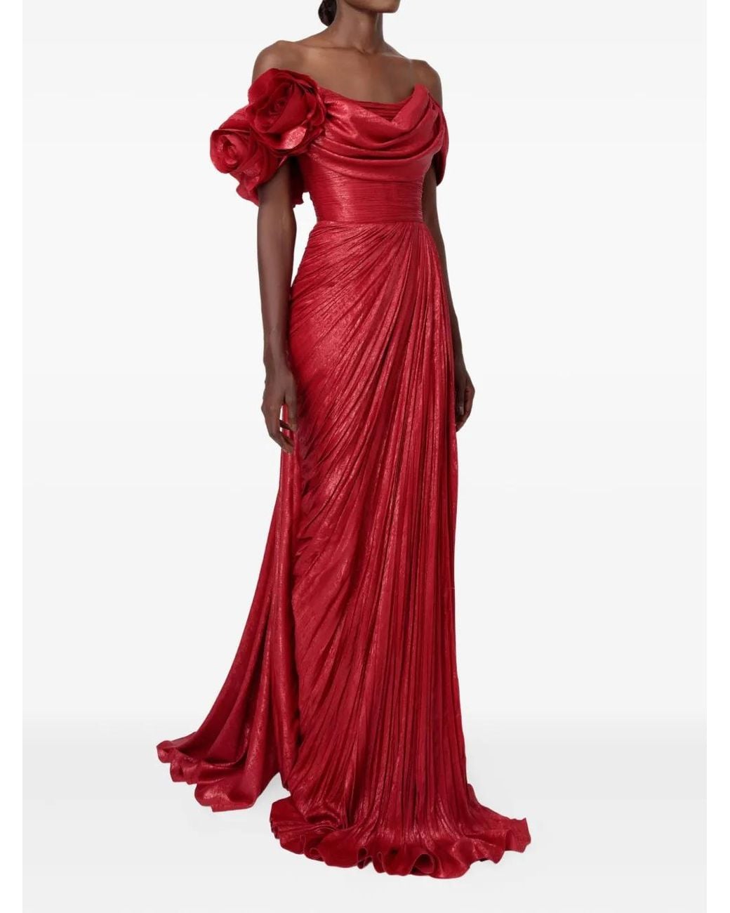 IRIS SERBAN Zara Gown in Red | Lyst