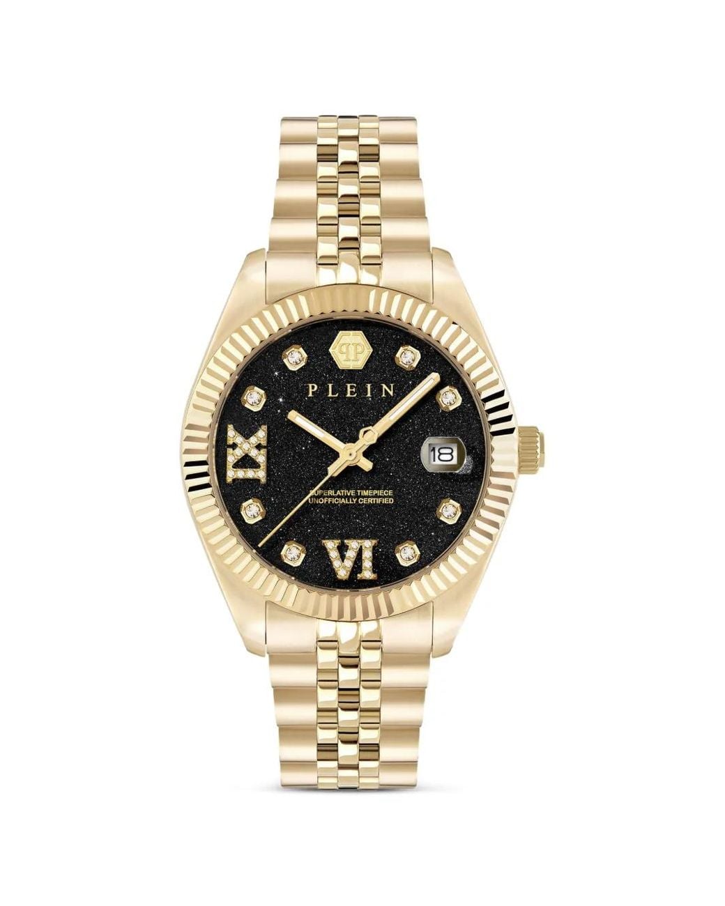 Philipp Plein Metallic Date Superlative 34Mm Watch