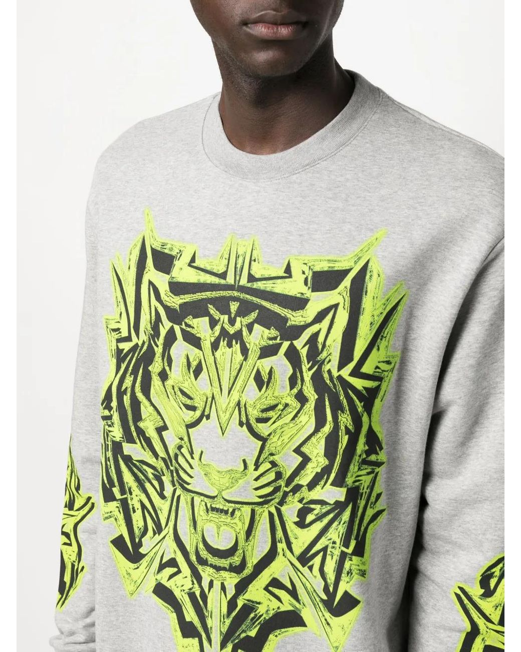 Sudadera Thunder Tiger Philipp Plein de hombre de color Gray