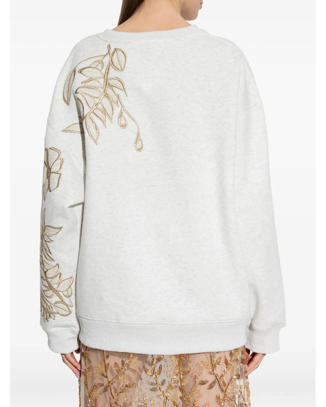 Munthe フローラル スウェットシャツ White