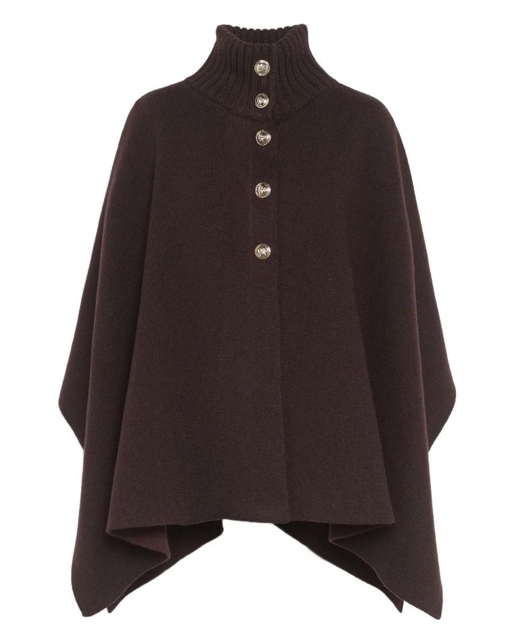 Barrie Brown High-Neck Poncho