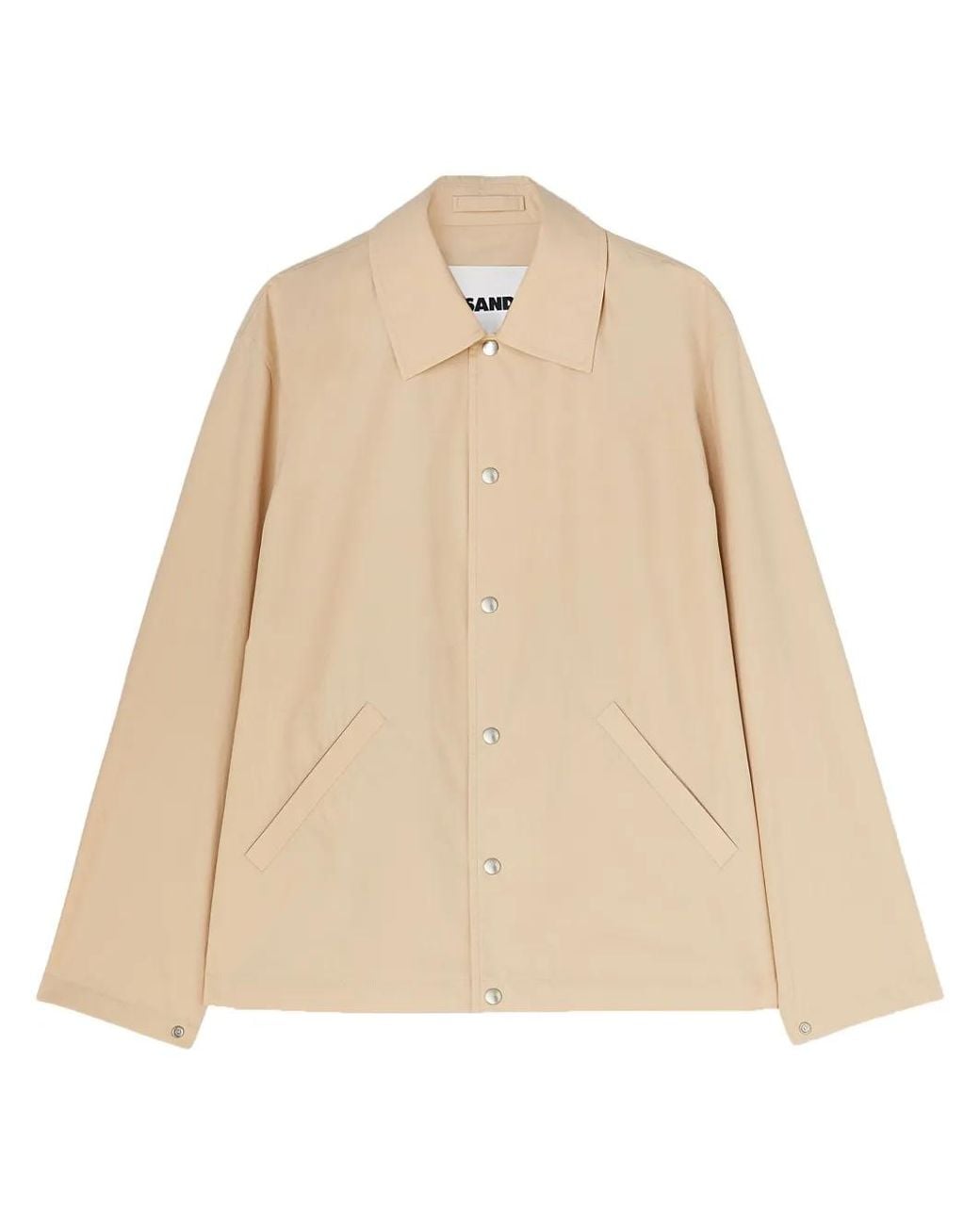 Jil Sander Natural Logo-Print Jacket for men