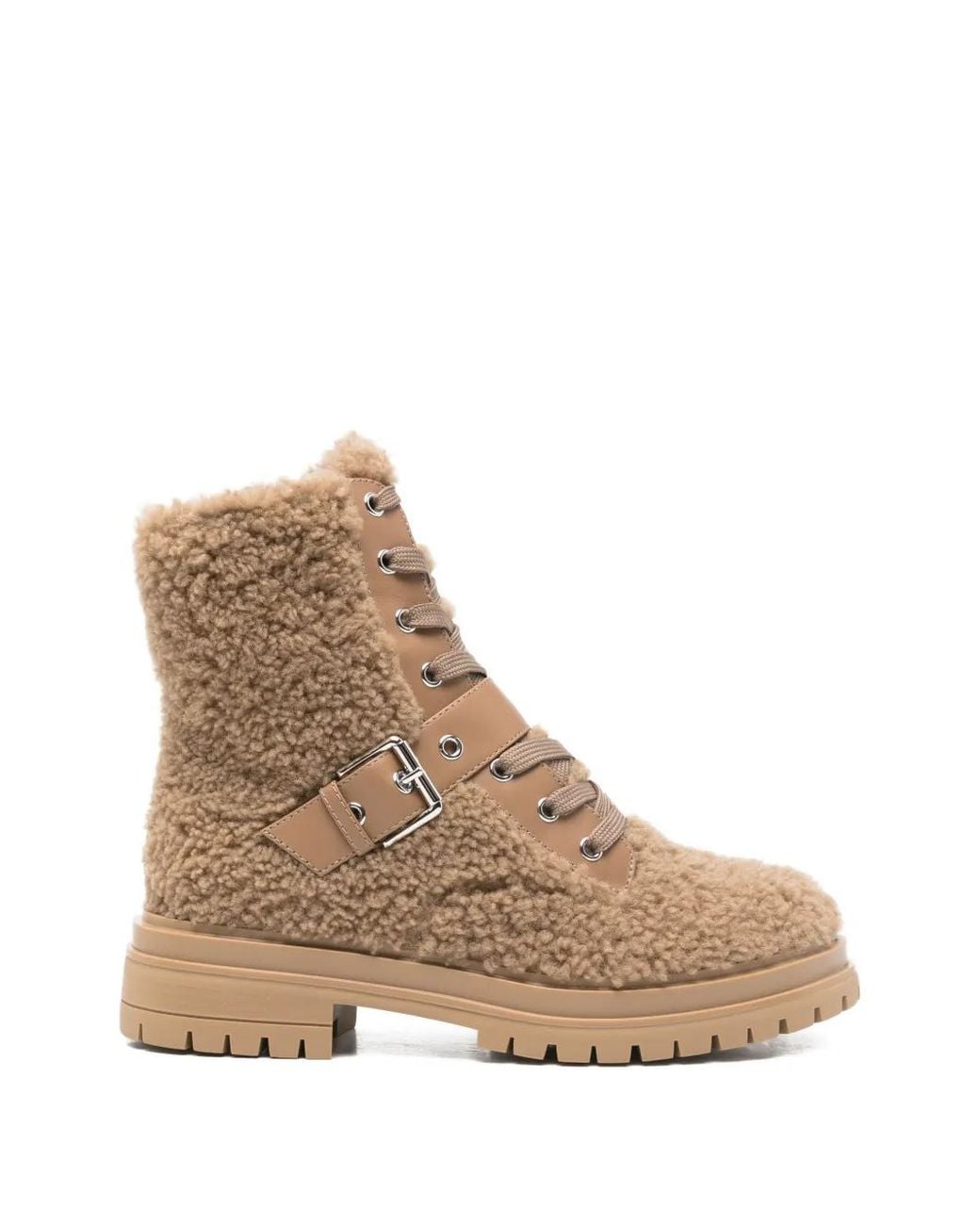 Gianvito Rossi Natural Buckle-Detail Ankle Boots