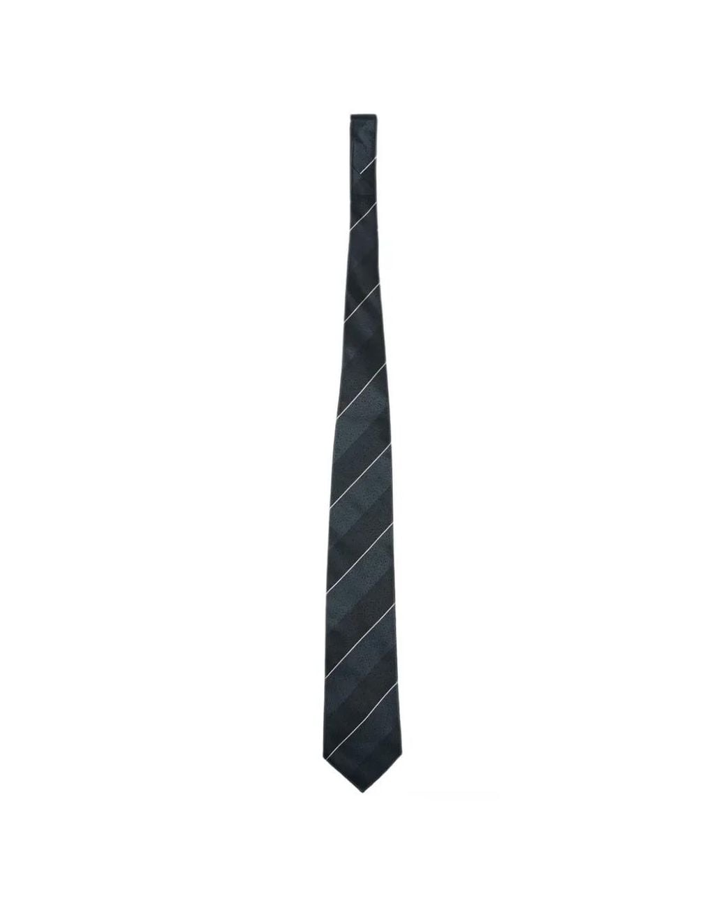 Junya Watanabe White Striped Jacquard-Knit Tie for men