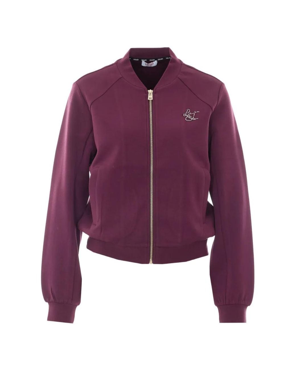 Liu Jo Purple Cotton Elastane Sweater