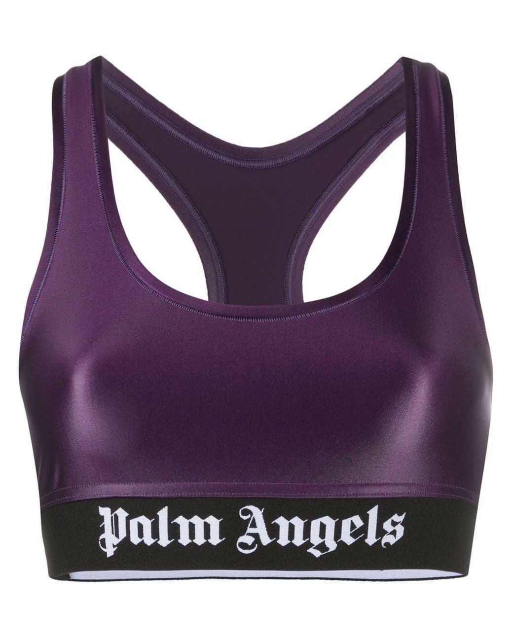 Palm Angels Synthetic Logo Sports Bra in Pink - Lyst