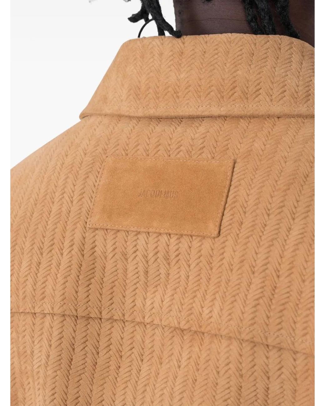 Jacquemus Black Basketry Herringbone Jacket for men