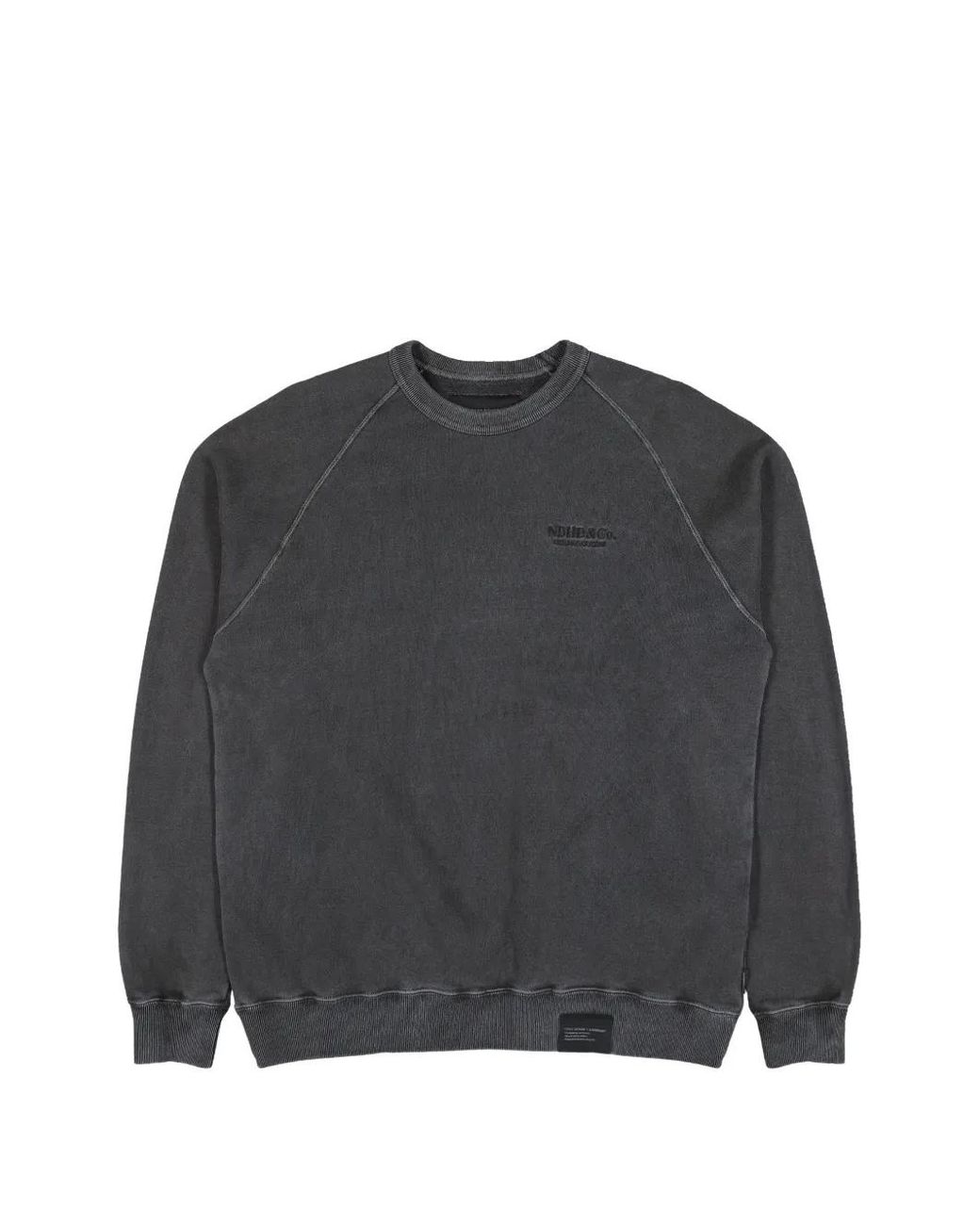 Neighborhood Gray Pigment-Dyed Raglan-Sleeved Sweatshirt for men