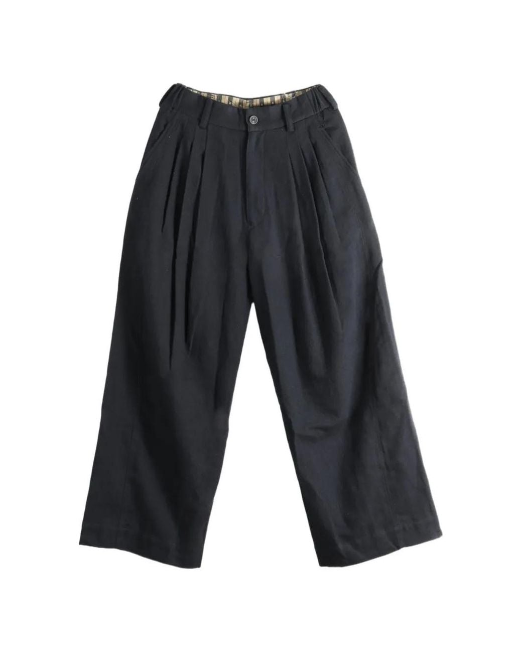 Ziggy Chen White Pleated Wide-Leg Trousers for men