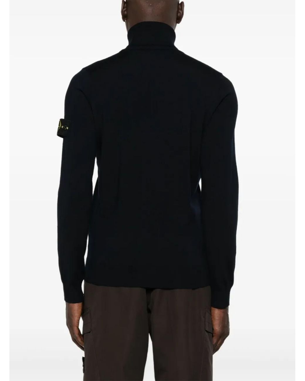 Stone Island Black Sweater for men