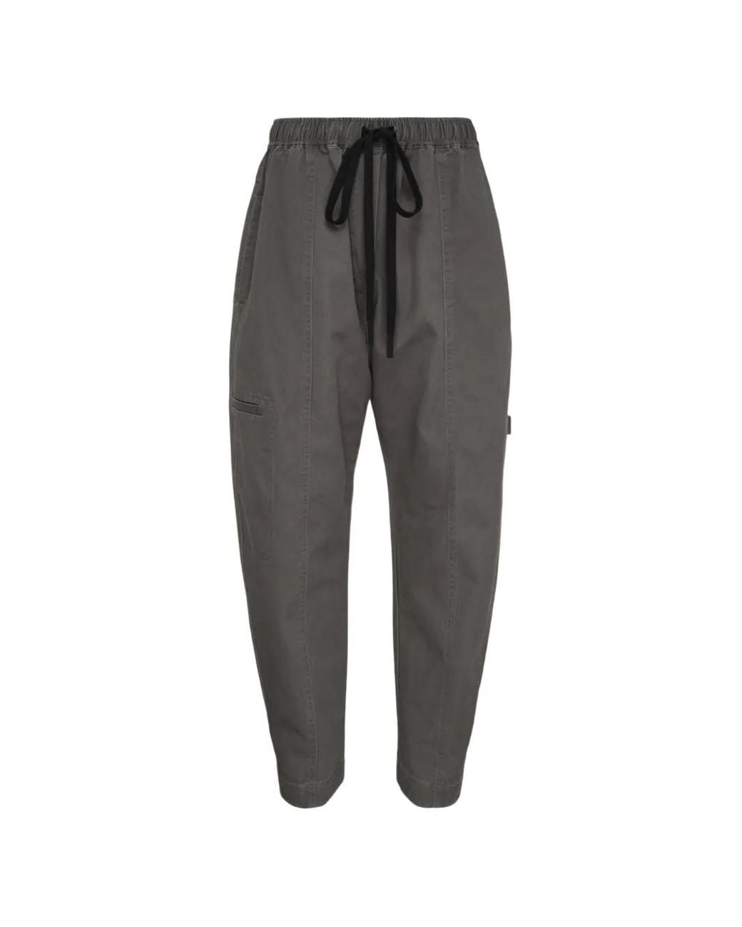 Lee Mathews Gray Drawstring-Waist Pants