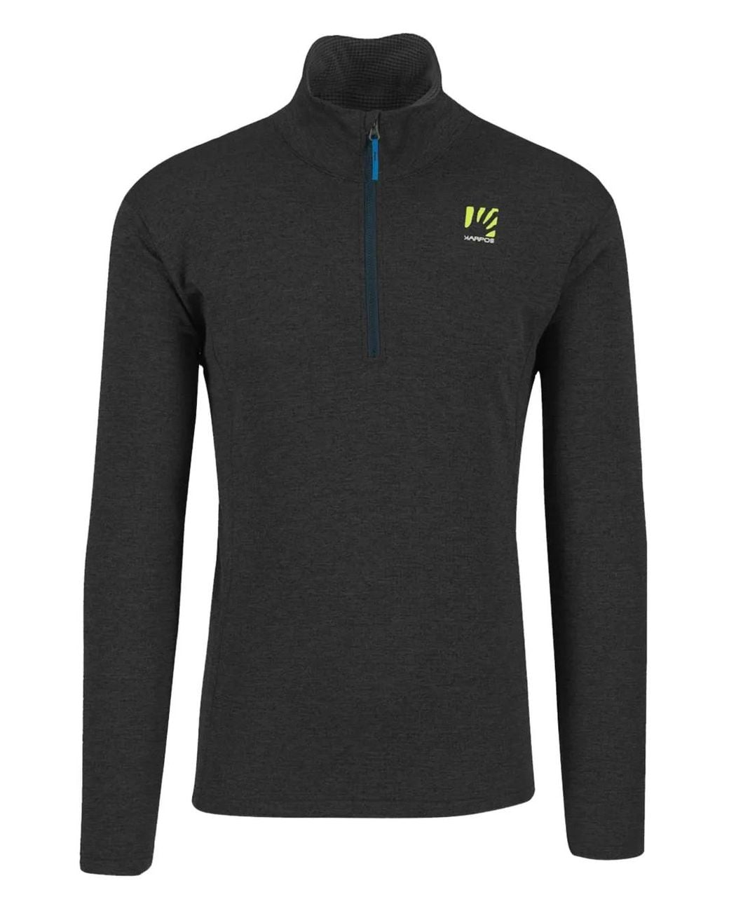 Karpos Black Pizzocco Zip-Up Sweatshirt for men