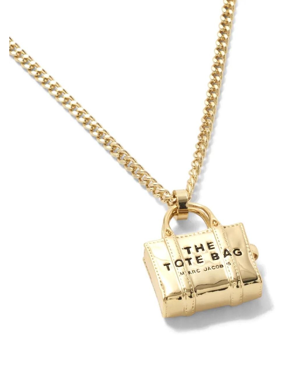 Marc Jacobs Metallic The Tote Bag Pendant Necklace