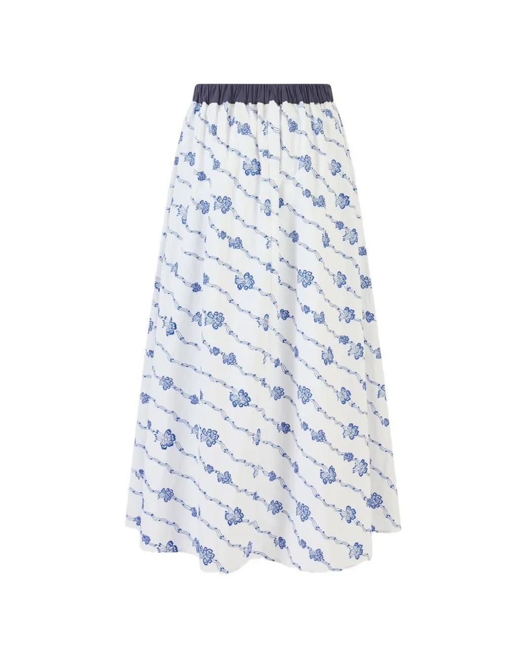 Rosie Assoulin White Easy Does It Skirt