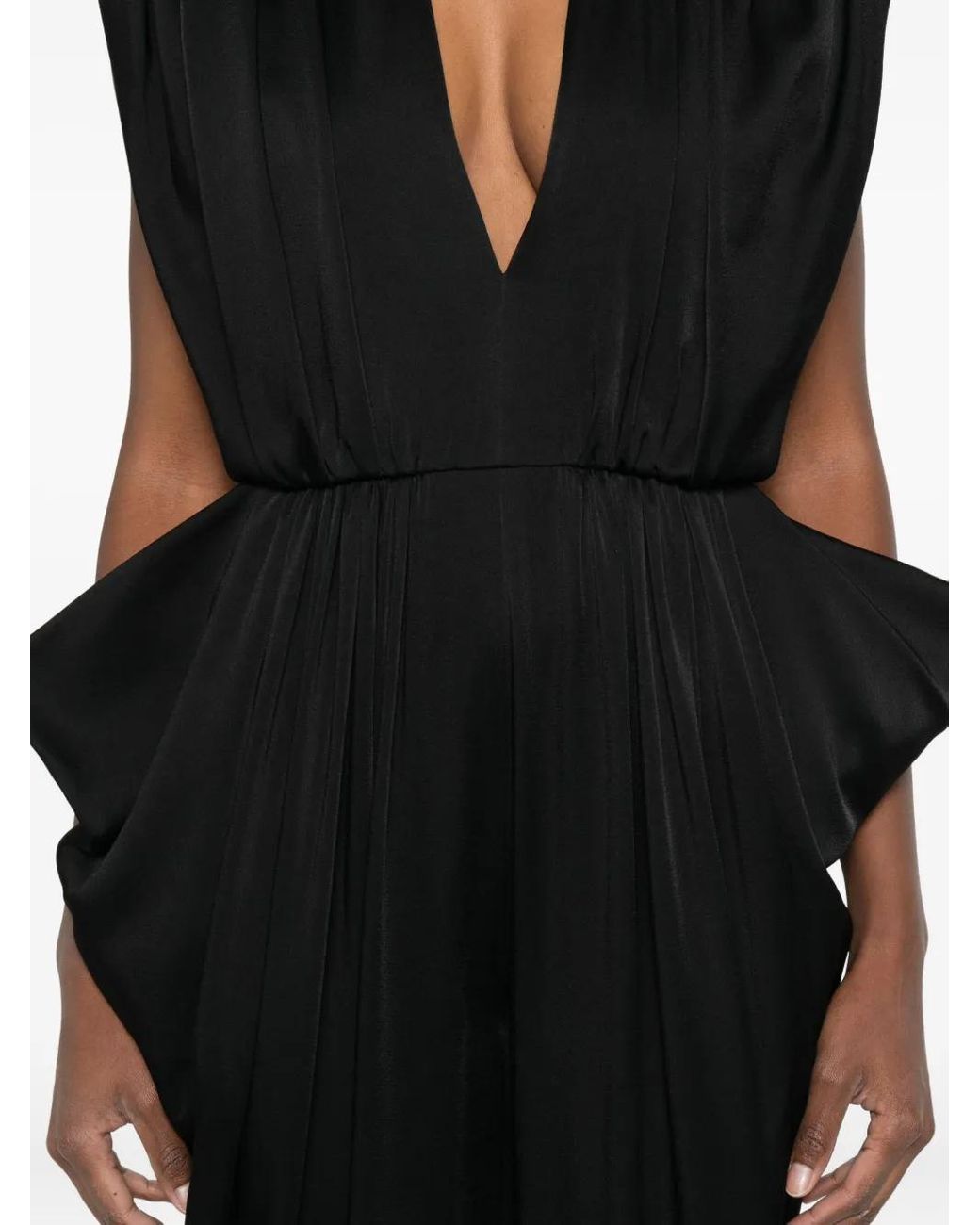 Stella McCartney Black Plunge-Neck Jumpsuit