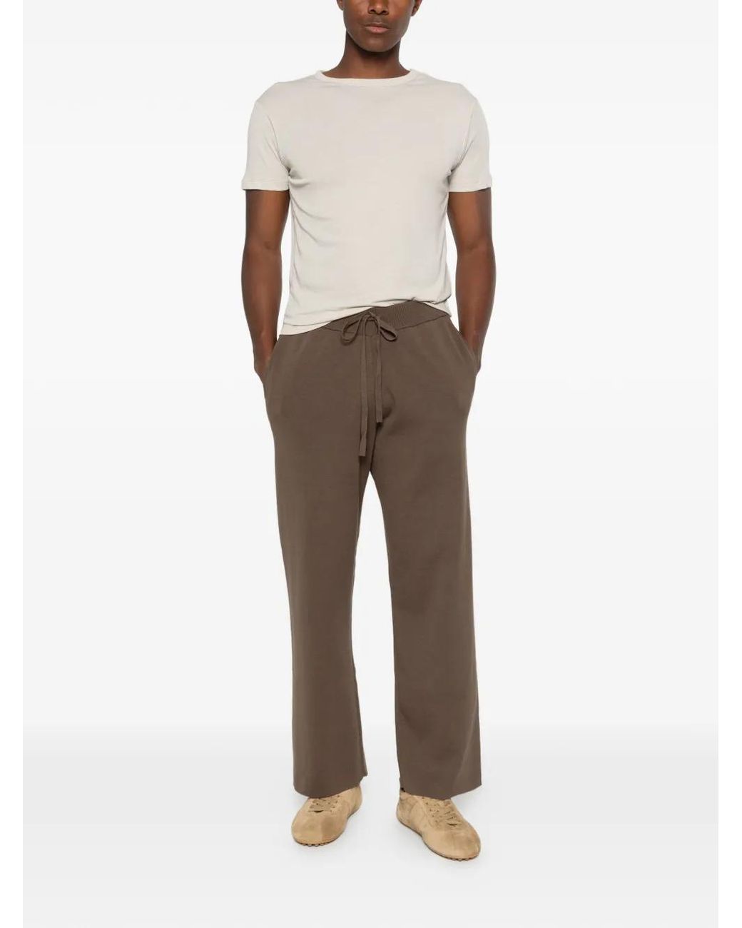 Entire studios Brown Drawstring Track Pants