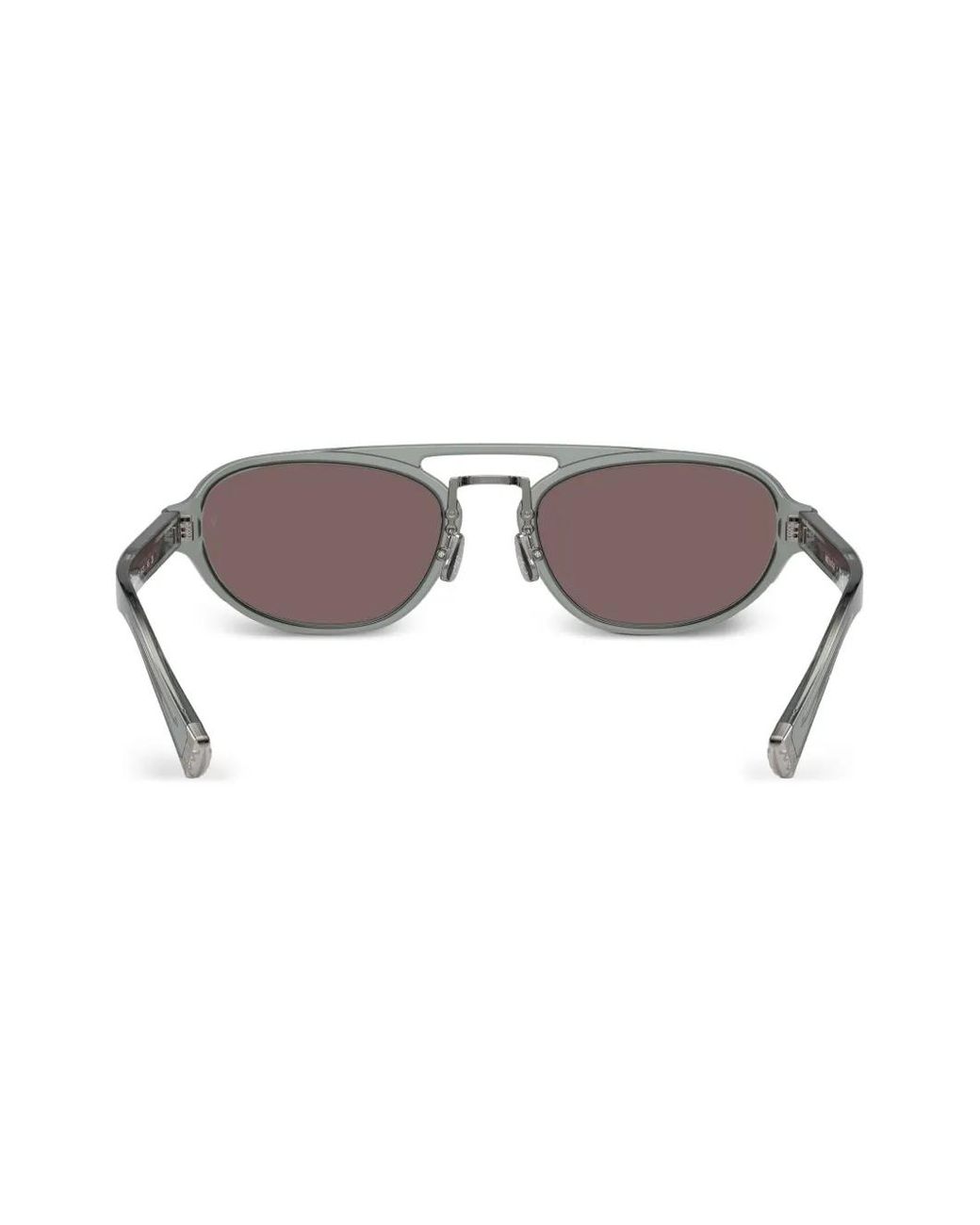 Brunello Cucinelli Brown Bc4008S Oval-Frame Sunglasses