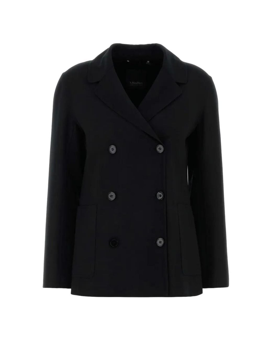 Max Mara Black Double-Breasted Blazer