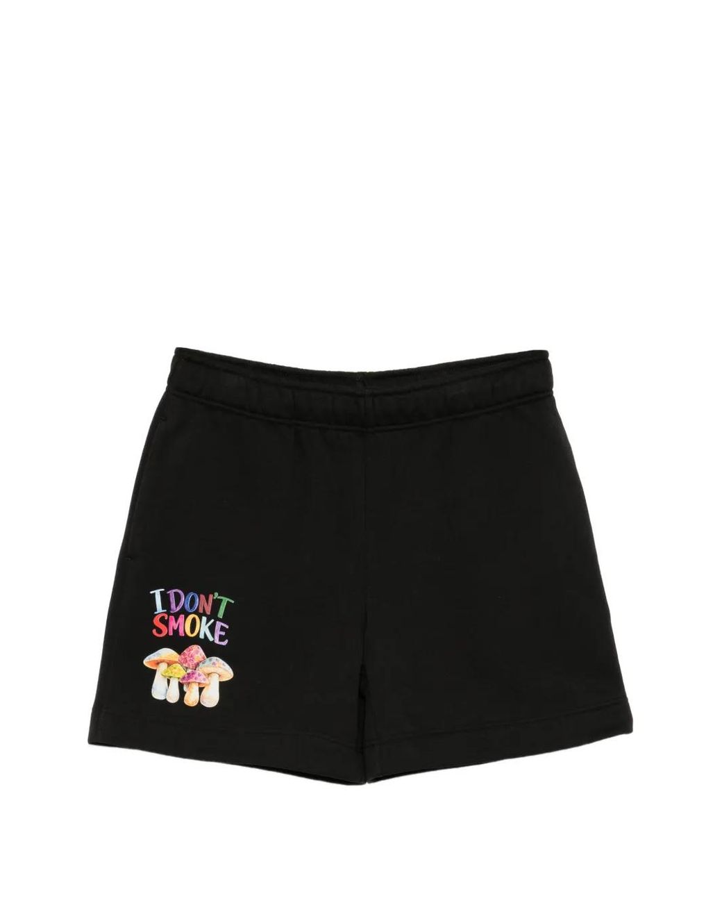Melt Black Graphic-Print Shorts for men