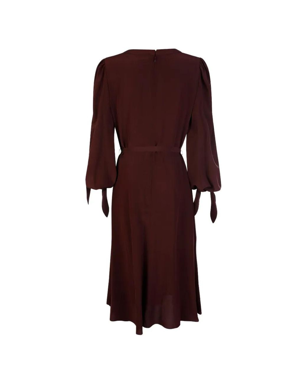 Chloé Purple Flared Midi Dress