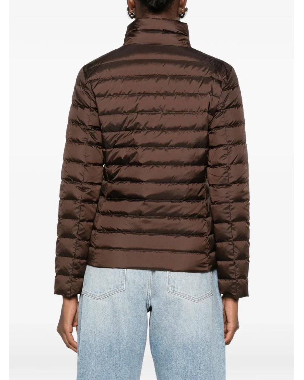Gant Brown Zip-Up Puffer Jacket