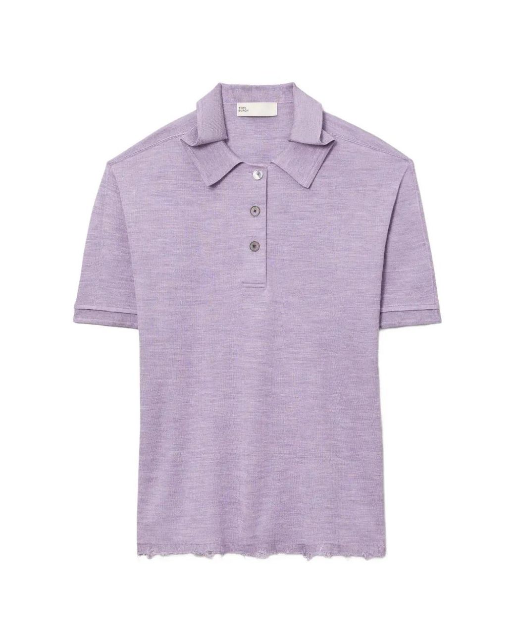 Tory Burch Purple Silk Polo