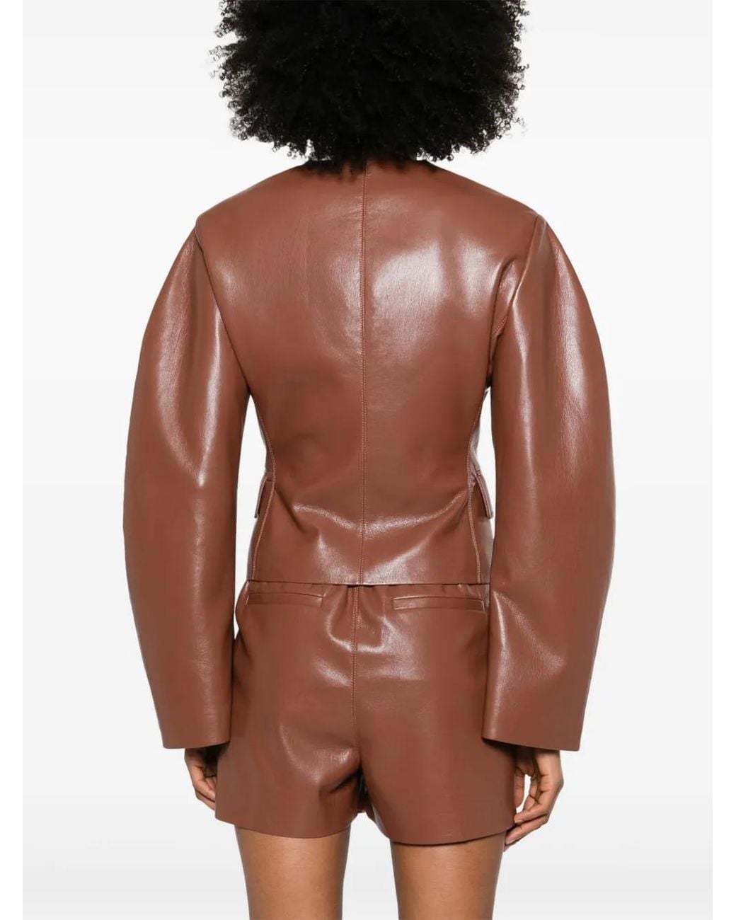 Nanushka Brown Kiyo Jacket