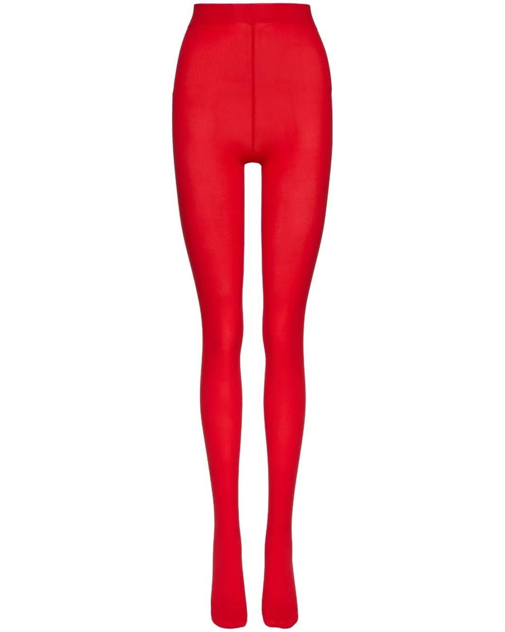 Valentino Garavani Red High-Waisted Tights