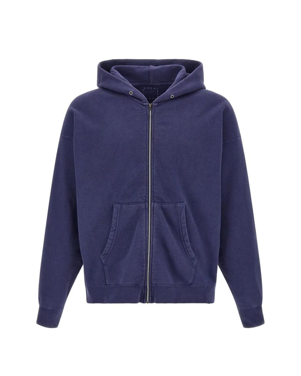 Visvim Blue Jumbo Zip-Up Hoodie for men