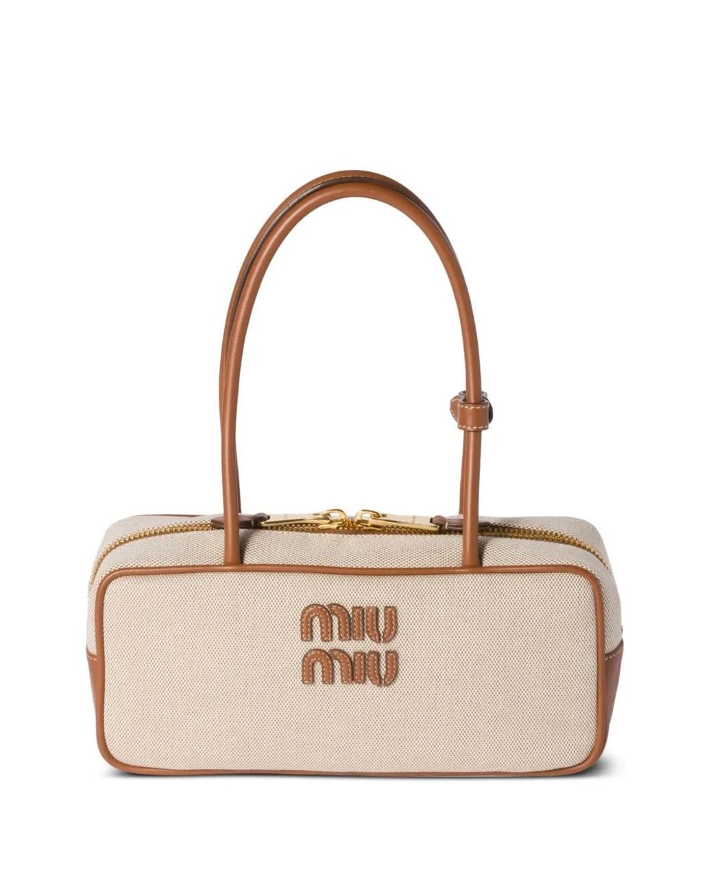 Borsa Tote Beau di Miu Miu in Pink