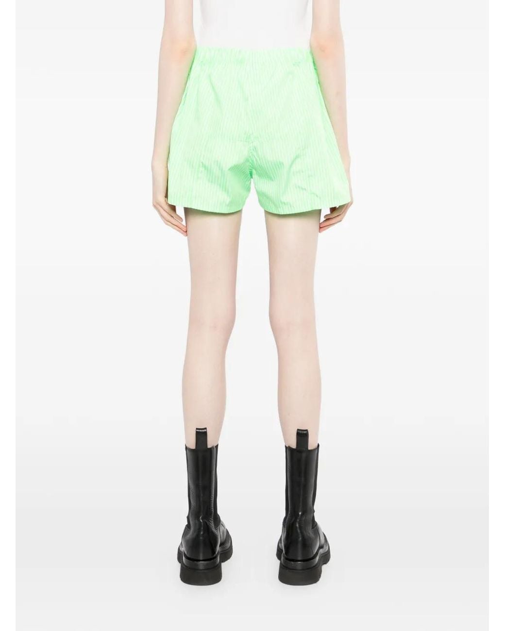 Vetements Green Gestreifte Shorts