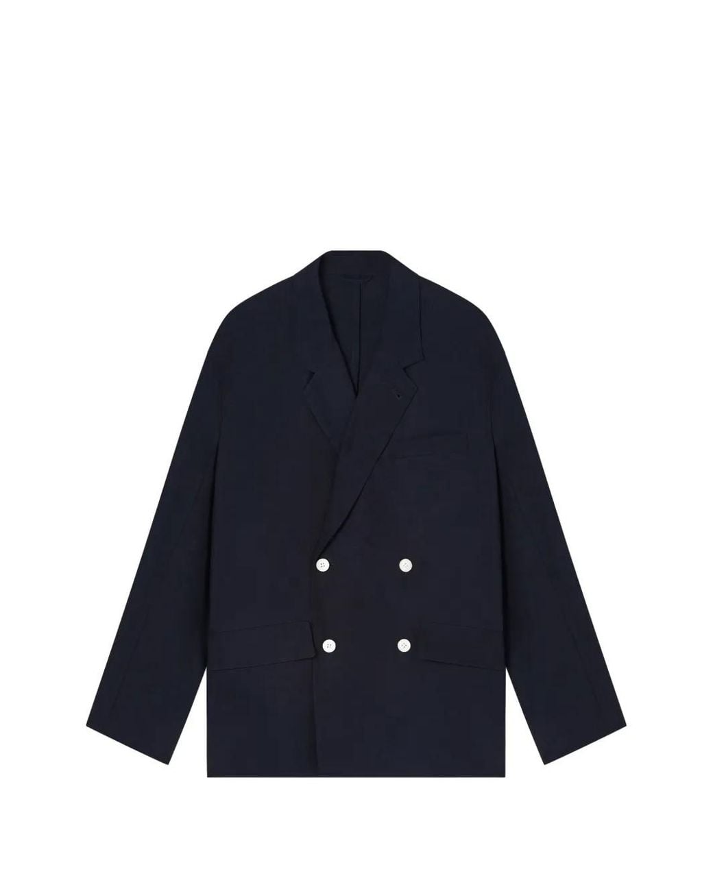 Emporio Armani Blue Double-Breasted Blazer for men