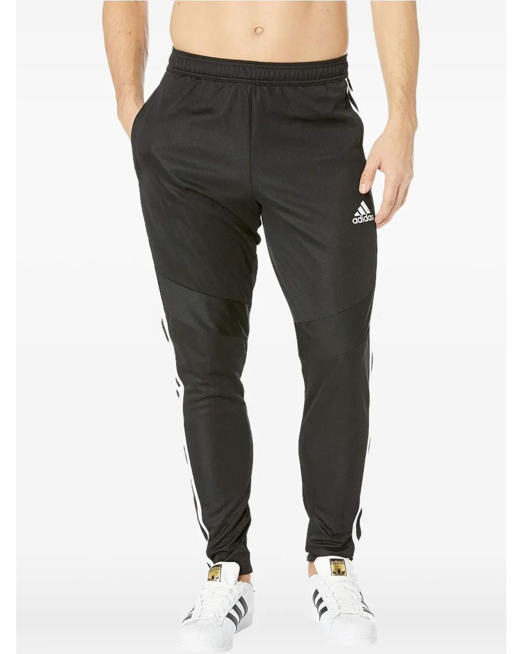Adidas Black Tiro19 3-Stripe Track Pants for men