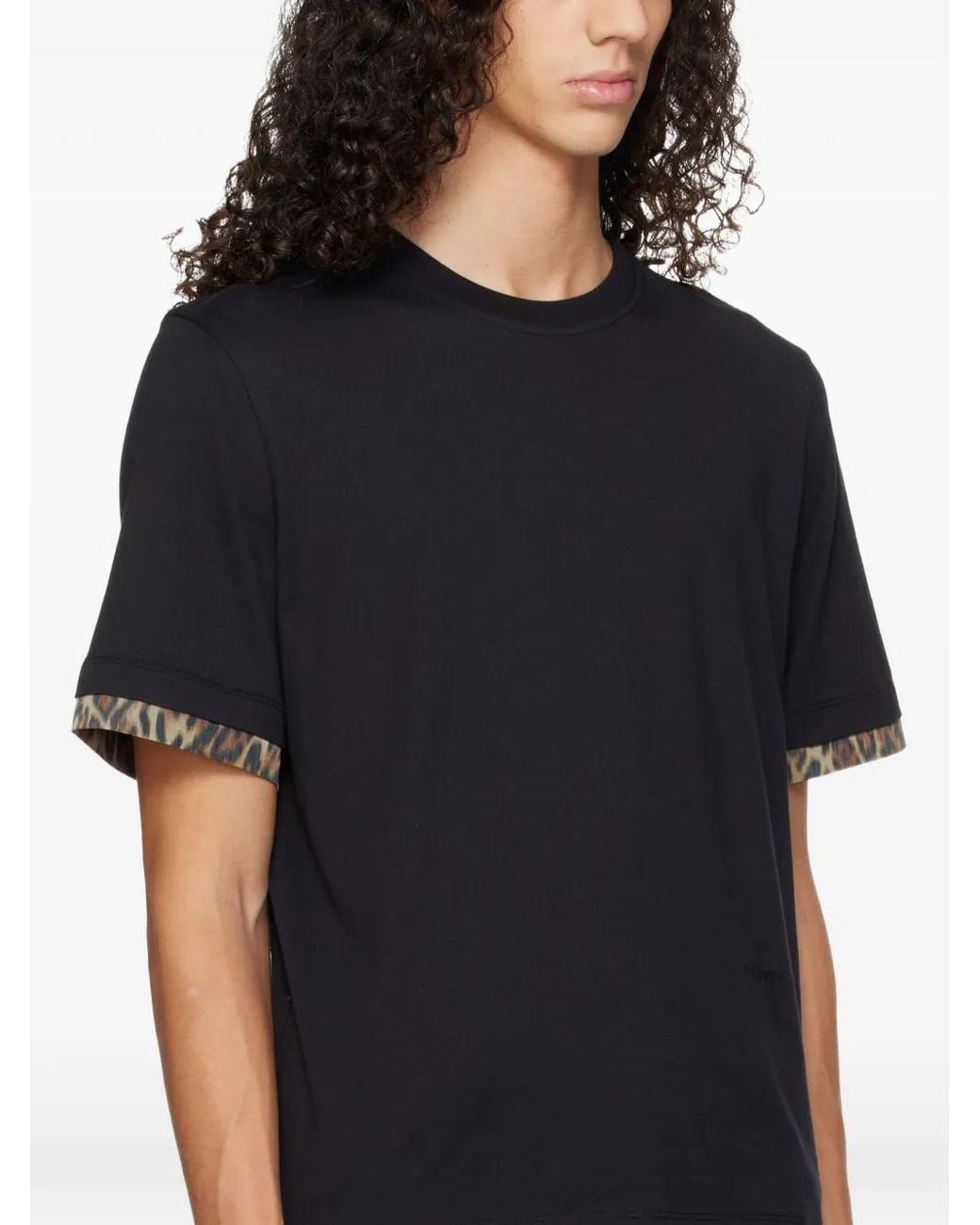 Lanvin Black Animal-Print T-Shirt for men