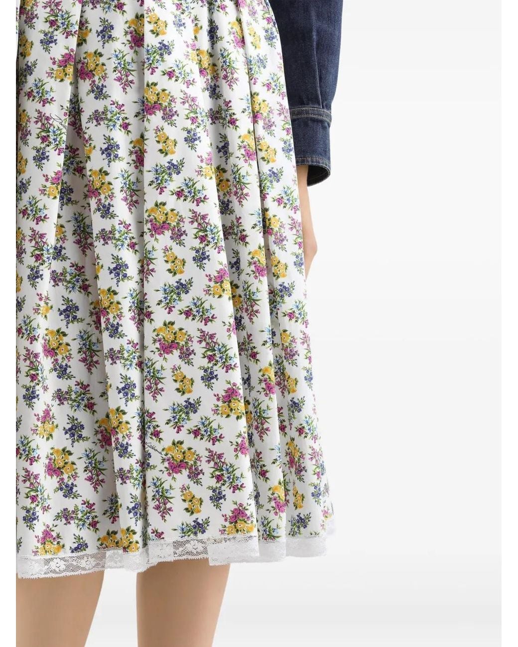 Dolce & Gabbana White Skirt
