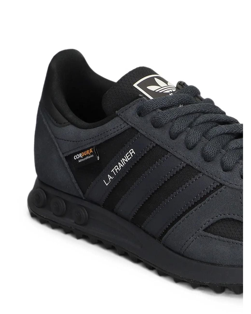 Adidas Black L.A. Trainer Cordura Lace-Up Sneakers for men