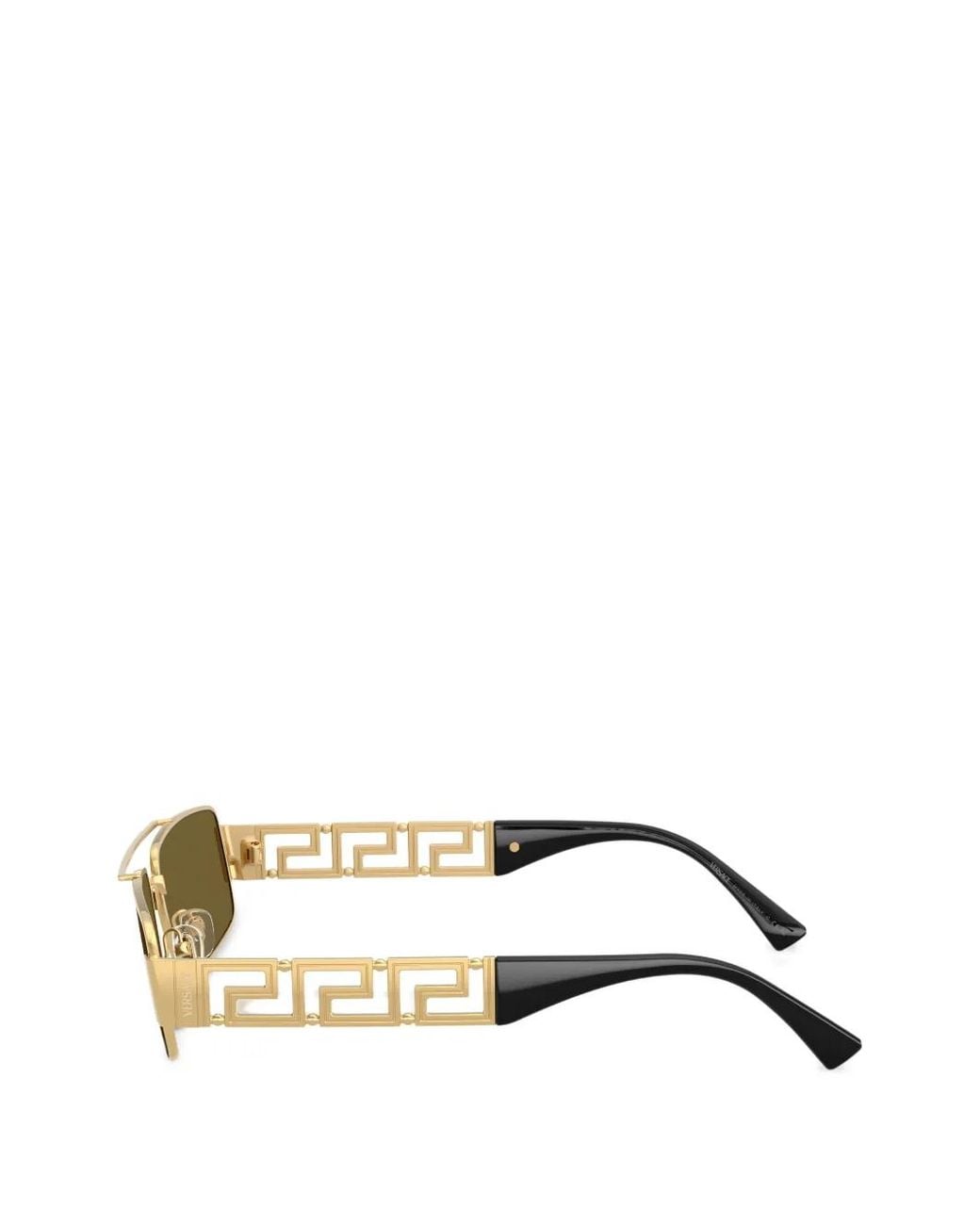 Versace Green Geometric-Frame Sunglasses for men