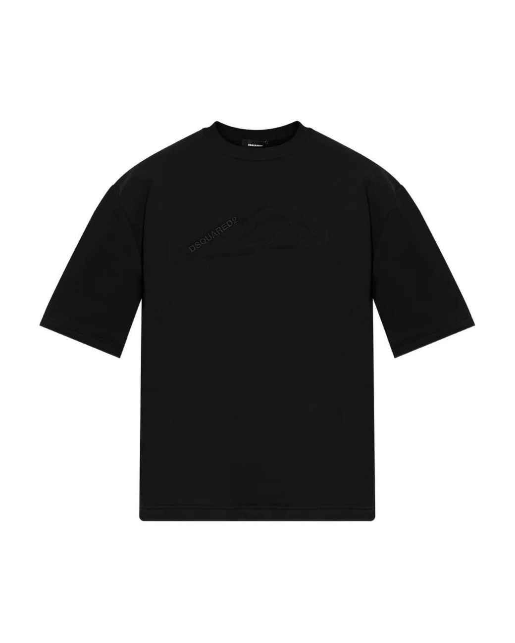 DSquared² Black Logo-Print Lace-Up Sneakers for men