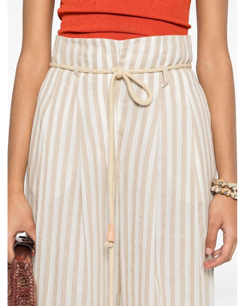 Nanushka White Nevada Trousers